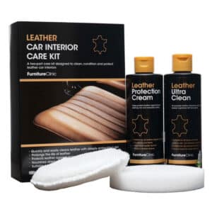 Lädervårdskit för bilklädslar Furniture Clinic Leather Car Interior Care Kit